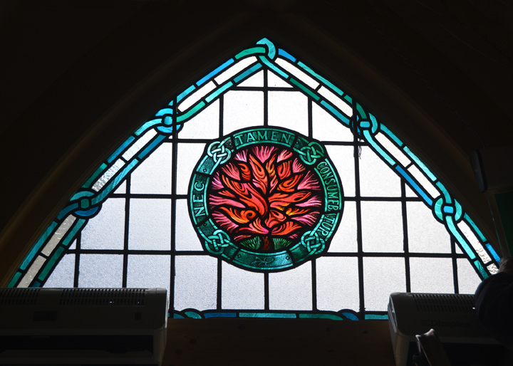 Burning Bush stained glass window