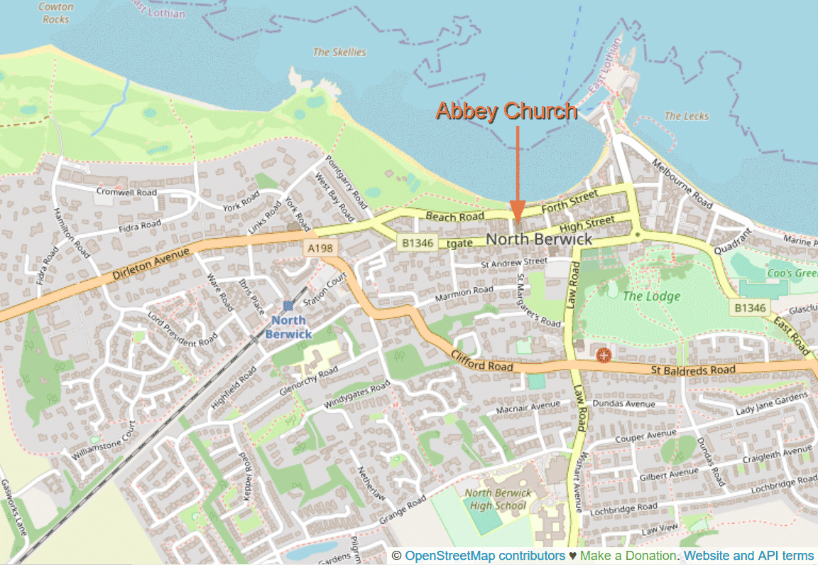 North Berwick map